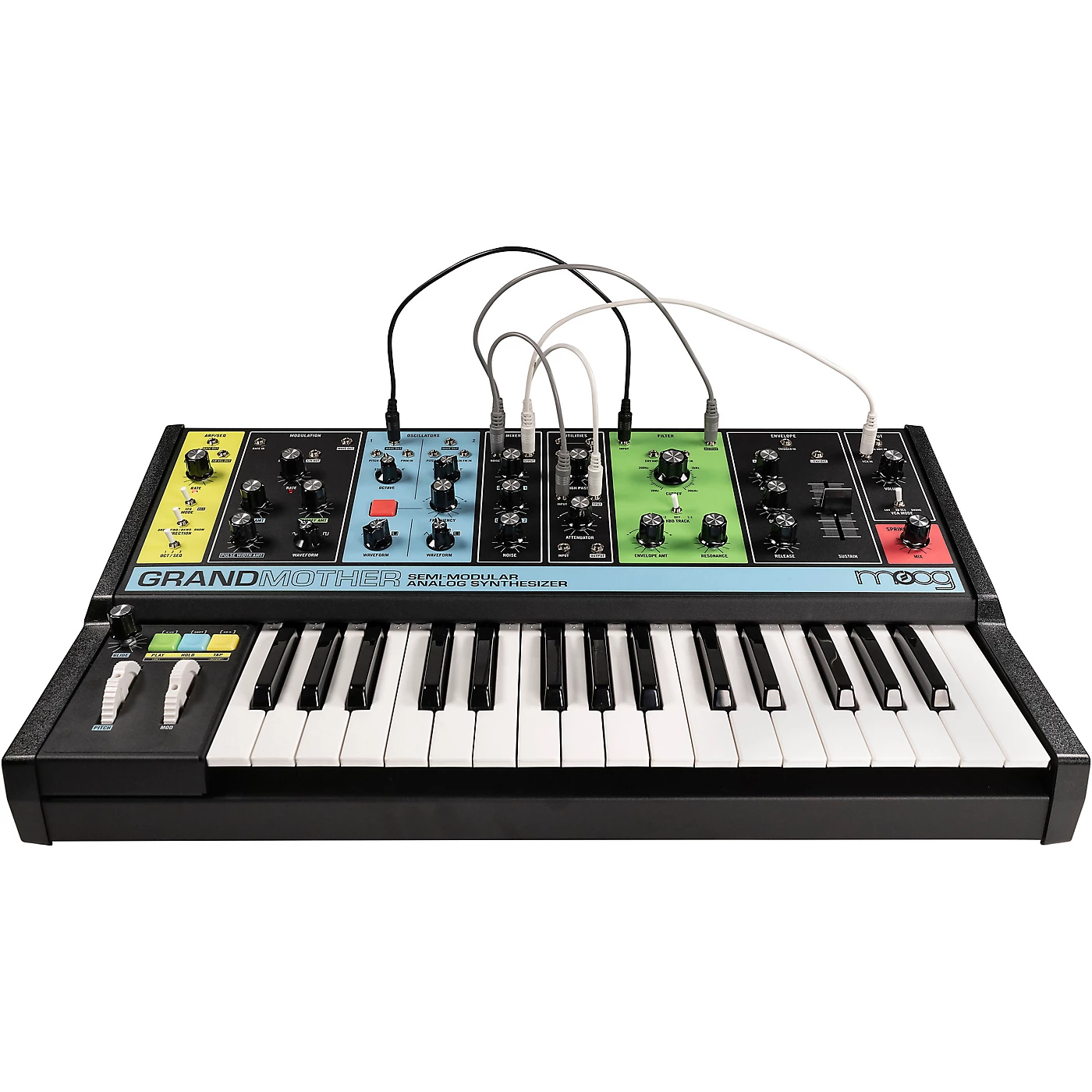 Budget ✔️ Moog Moog Grandmother Semi-Modular Analog Synthesizer ???? 1 Budget ✔️ Moog Moog Grandmother Semi-Modular Analog Synthesizer ????