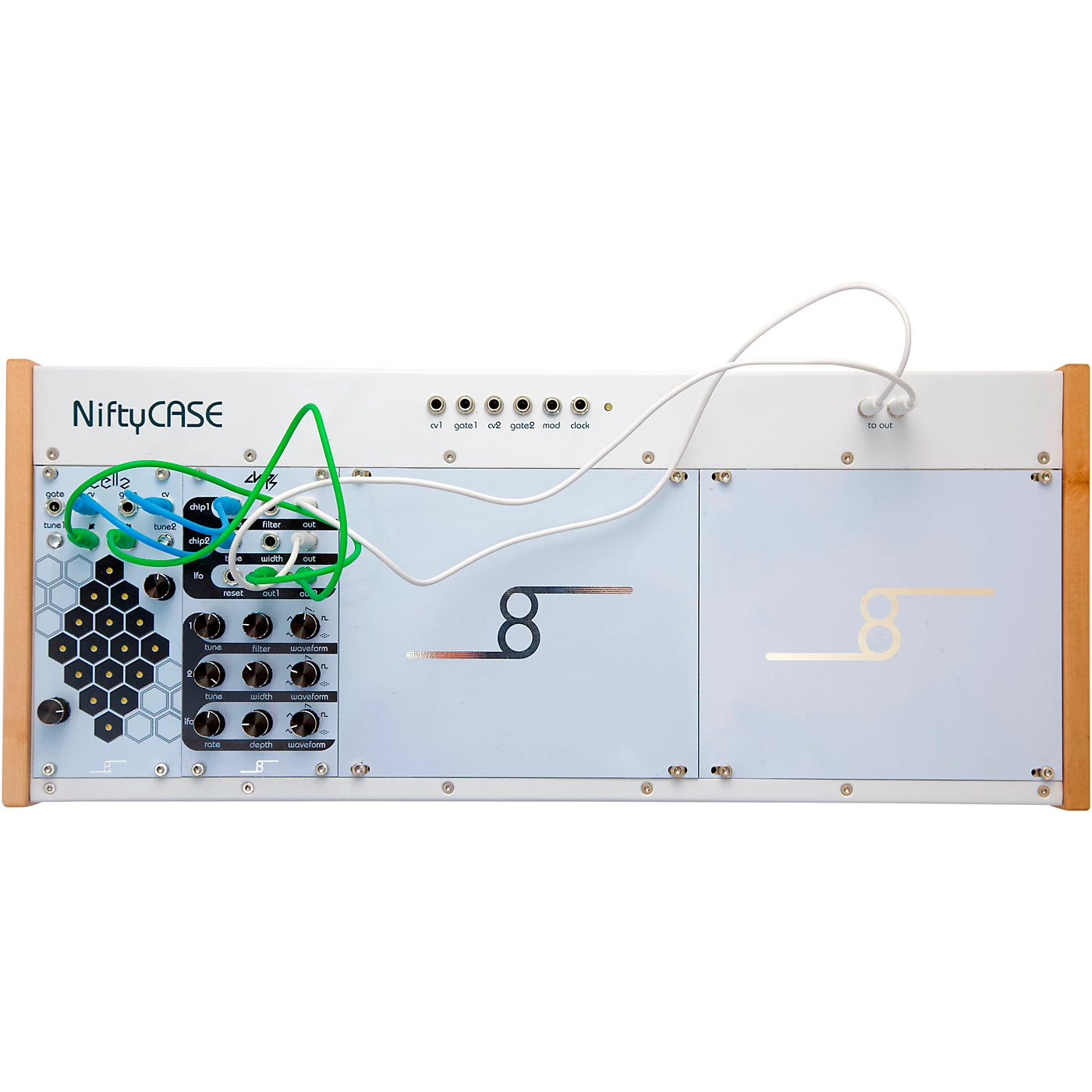 Outlet ⌛ Cre8audio NiftyBUNDLE (Modular Synth Case, 2 Modules And Cables) ⌛ 1 Outlet ⌛ Cre8audio NiftyBUNDLE (Modular Synth Case, 2 Modules And Cables) ⌛