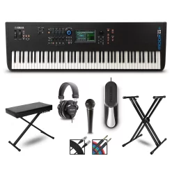 Promo ???? Yamaha Yamaha MODX8+ Synthesizer With Stand, Pedal, Bench, Microphone And Cables ????